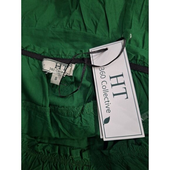 NWT HT360 Collective Green Ruffled Spaghetti Strap Camisole/Size S - Picture 8 of 9